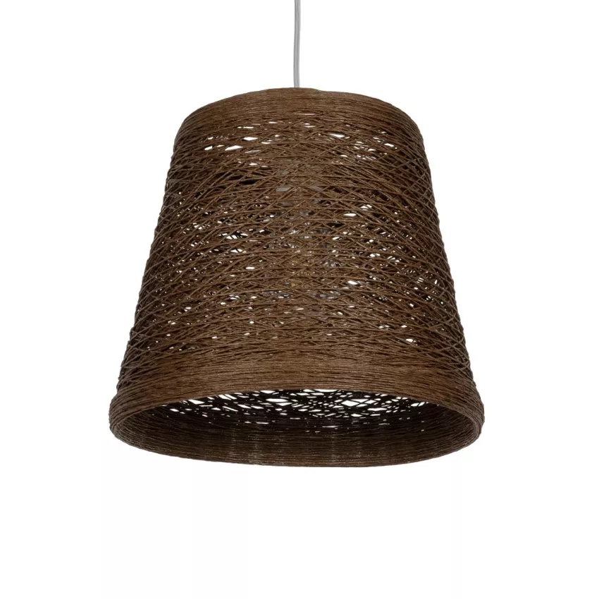 GLOBOSTAR® PLAYROOM  Vintage Κρεμαστό Φωτιστικό Οροφής με Ντουί 1 x E27 AC 220-240V IP20 - Καφέ - Μ30 x Π30 x Υ30cm