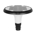 Globostar® SQUARE  Φωτιστικό Κεφαλής Post Top Πλατείας/Πάρκου/Κήπου LED 25W 1000lm με Ανιχνευτή Κίνησης και Αισθητήρα Νυχτός IP65 Ψυχρό Λευκό 6000K