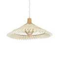 GLOBOSTAR® VENTALIA  Boho Κρεμαστό Φωτιστικό Οροφής με Ντουί 1 x E27 AC 220-240V IP20 - Μπεζ - Μ60 x Π60 x Υ30cm