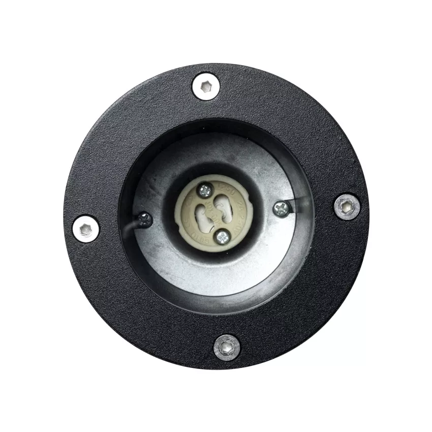 kelvo® GARDELINI  Φωτιστικό Σποτ Τοίχου με Βάση για Λάμπα MR16 με Ντουί GU10 AC 220-240V Αδιάβροχο IP65 - Μαύρο Ματ - Μ10 x Π10 x Υ30cm