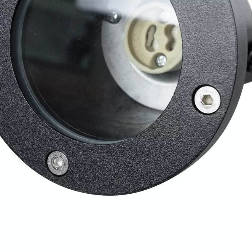 kelvo® GARDELINI  Φωτιστικό Σποτ Τοίχου με Βάση για Λάμπα MR16 με Ντουί GU10 AC 220-240V Αδιάβροχο IP65 - Μαύρο Ματ - Μ10 x Π10 x Υ30cm