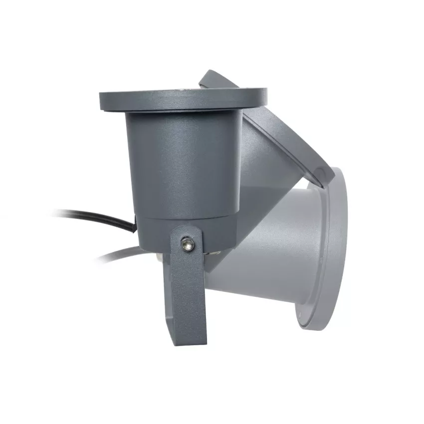 kelvo® GARDELINI  Φωτιστικό Σποτ Τοίχου με Βάση για Λάμπα MR16 με Ντουί GU10 AC 220-240V Αδιάβροχο IP65 - Γκρι Ανθρακί Ματ - Μ10 x Π10 x Υ30cm