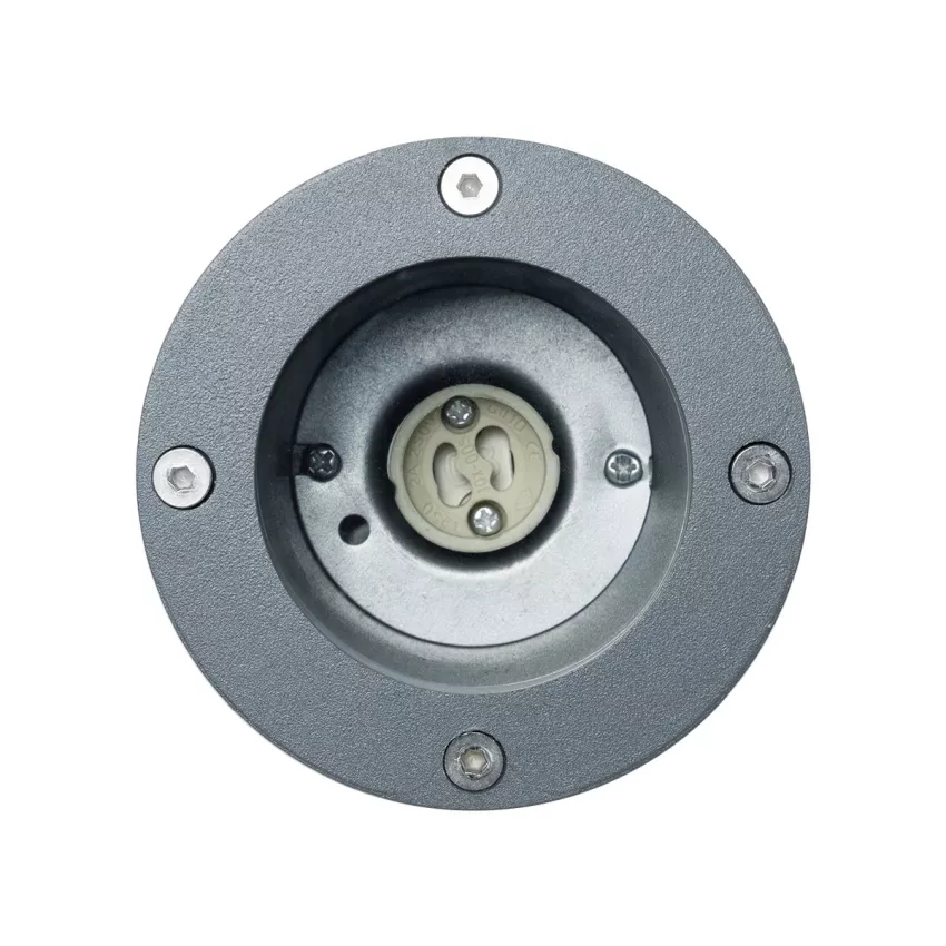 kelvo® GARDELINI  Φωτιστικό Σποτ Τοίχου με Βάση για Λάμπα MR16 με Ντουί GU10 AC 220-240V Αδιάβροχο IP65 - Γκρι Ανθρακί Ματ - Μ10 x Π10 x Υ30cm