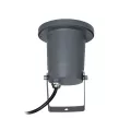 kelvo® GARDELINI  Φωτιστικό Σποτ Τοίχου με Βάση για Λάμπα MR16 με Ντουί GU10 AC 220-240V Αδιάβροχο IP65 - Γκρι Ανθρακί Ματ - Μ10 x Π10 x Υ30cm