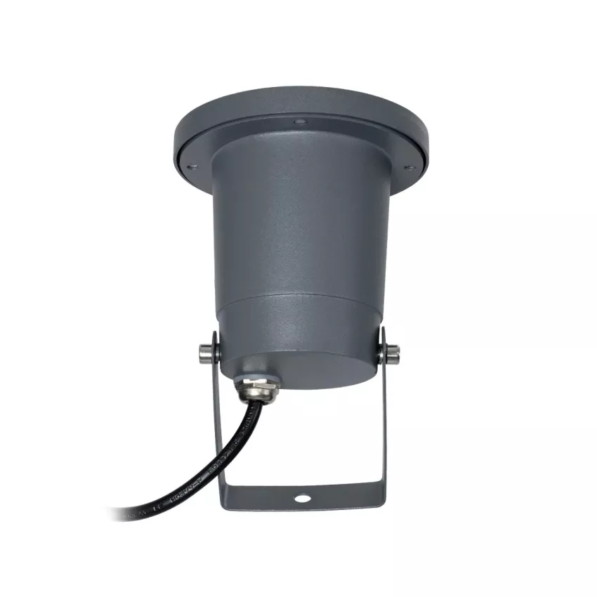 kelvo® GARDELINI  Φωτιστικό Σποτ Τοίχου με Βάση για Λάμπα MR16 με Ντουί GU10 AC 220-240V Αδιάβροχο IP65 - Γκρι Ανθρακί Ματ - Μ10 x Π10 x Υ30cm