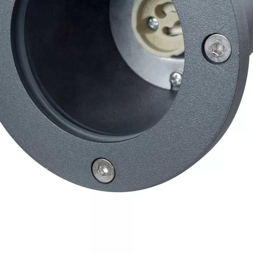 kelvo® GARDELINI  Φωτιστικό Σποτ Τοίχου με Βάση για Λάμπα MR16 με Ντουί GU10 AC 220-240V Αδιάβροχο IP65 - Γκρι Ανθρακί Ματ - Μ10 x Π10 x Υ30cm