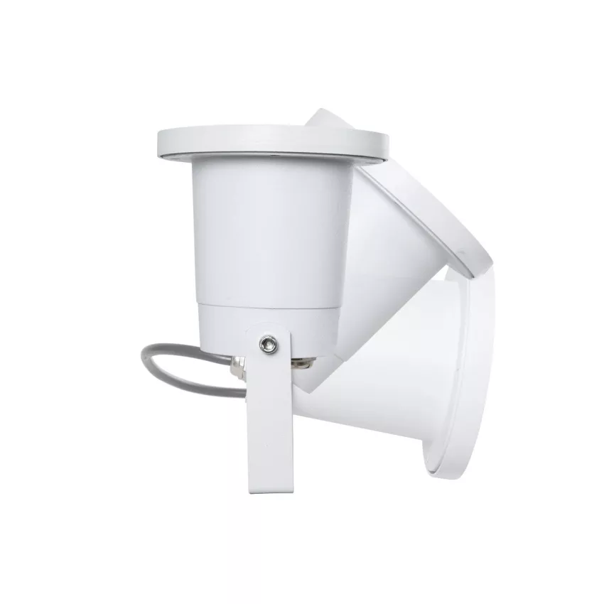 kelvo® GARDELINI  Φωτιστικό Σποτ Τοίχου με Βάση για Λάμπα MR16 με Ντουί GU10 AC 220-240V Αδιάβροχο IP65 -  Λευκό Ματ - Μ10 x Π10 x Υ30cm