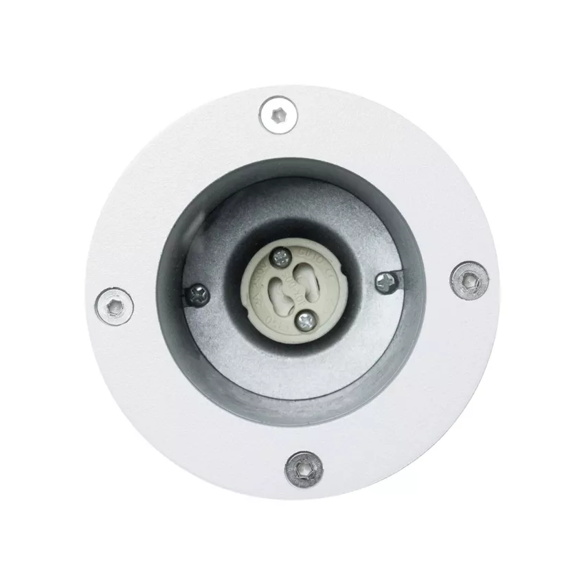 kelvo® GARDELINI  Φωτιστικό Σποτ Τοίχου με Βάση για Λάμπα MR16 με Ντουί GU10 AC 220-240V Αδιάβροχο IP65 -  Λευκό Ματ - Μ10 x Π10 x Υ30cm