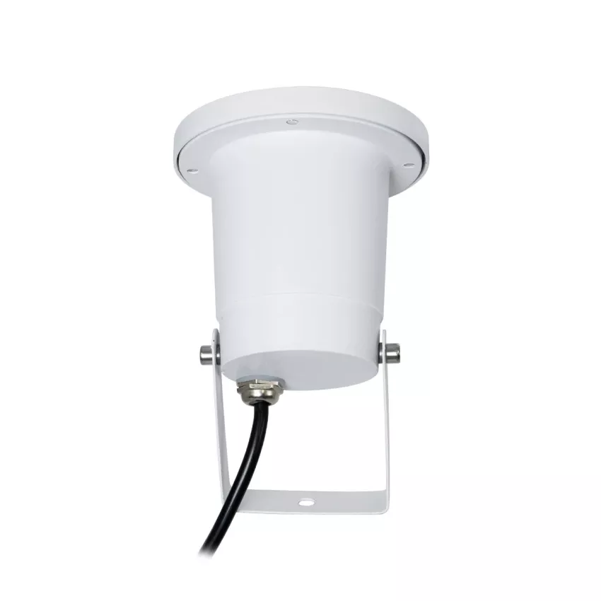 kelvo® GARDELINI  Φωτιστικό Σποτ Τοίχου με Βάση για Λάμπα MR16 με Ντουί GU10 AC 220-240V Αδιάβροχο IP65 -  Λευκό Ματ - Μ10 x Π10 x Υ30cm