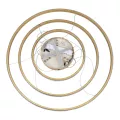 kelvo® DIAMOND  Κρεμαστό Φωτιστικό Οροφής LED 120W 12000lm 180° AC 220-240V IP20 Ρυθμιζόμενο Λευκό CCT με Χειριστήριο από 2700K έως 6000K Dimmable - Lumileds SMD Chip - Χρυσό Πλατίνα - Μ80 x Π80 x Υ80cm