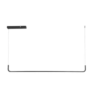 kelvo® LINARIA  Κρεμαστό Φωτιστικό Οροφής LED 36W 3600lm 180° AC 220-240V IP20 Ρυθμιζόμενο Λευκό CCT με Χειριστήριο από 2700K έως 6000K Dimmable - Lumileds SMD Chip - Μαύρο Ματ - Μ120 x Π2 x Υ10cm