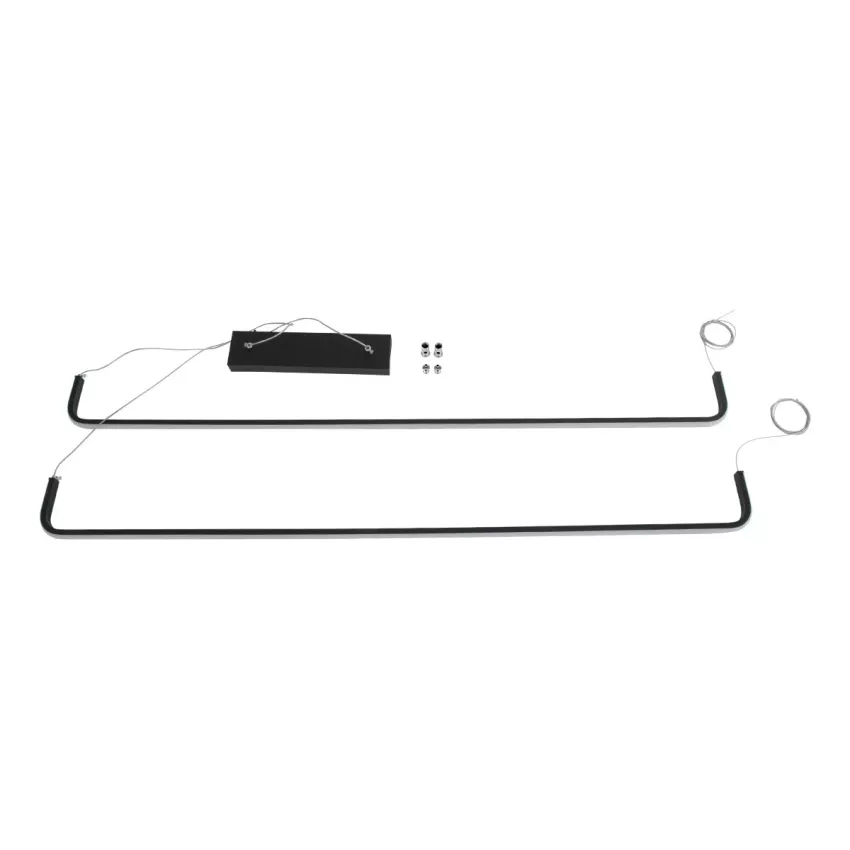 kelvo® LINARIA  Κρεμαστό Φωτιστικό Οροφής LED 72W 7200lm 180° AC 220-240V IP20 Ρυθμιζόμενο Λευκό CCT με Χειριστήριο από 2700K έως 6000K Dimmable - Lumileds SMD Chip - Μαύρο Ματ - Μ220 x Π4 x Υ25cm