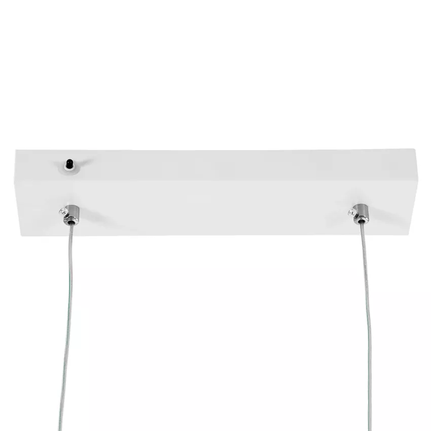 kelvo® LINARIA  Κρεμαστό Φωτιστικό Οροφής LED 72W 7200lm 180° AC 220-240V IP20 Ρυθμιζόμενο Λευκό CCT με Χειριστήριο από 2700K έως 6000K Dimmable - Lumileds SMD Chip - Λευκό Ματ - Μ130 x Π4 x Υ25cm