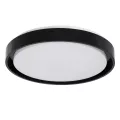 kelvo® BARCHETTA  Κρεμαστό Φωτιστικό Οροφής LED 72W 7200lm 120° AC 220-240V IP20 Ρυθμιζόμενο Λευκό CCT με Χειριστήριο από 2700K έως 6000K Dimmable - Lumileds SMD Chip - Μαύρο Ματ - Μ48 x Π48 x Υ8.2cm