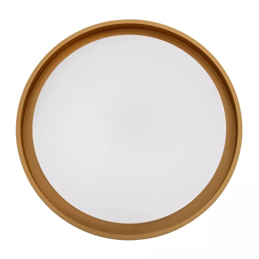 kelvo® BARCHETTA  Φωτιστικό Οροφής LED 72W 7200lm 120° AC 220-240V IP20 Ρυθμιζόμενο Λευκό CCT με Χειριστήριο από 2700K έως 6000K Dimmable - Lumileds SMD Chip - Μαύρο & Σαμπανιζέ Χρυσό Ματ - Μ48 x Π48 x Υ8.2cm