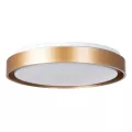 kelvo® BARCHETTA  Φωτιστικό Οροφής LED 72W 7200lm 120° AC 220-240V IP20 Ρυθμιζόμενο Λευκό CCT με Χειριστήριο από 2700K έως 6000K Dimmable - Lumileds SMD Chip - Σαμπανιζέ Χρυσό Ματ - Μ48 x Π48 x Υ8.2cm