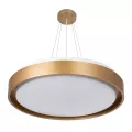 kelvo® BARCHETTA  Φωτιστικό Οροφής LED 72W 7200lm 120° AC 220-240V IP20 Ρυθμιζόμενο Λευκό CCT με Χειριστήριο από 2700K έως 6000K Dimmable - Lumileds SMD Chip - Σαμπανιζέ Χρυσό Ματ - Μ48 x Π48 x Υ8.2cm
