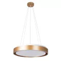 kelvo® BARCHETTA  Φωτιστικό Οροφής LED 72W 7200lm 120° AC 220-240V IP20 Ρυθμιζόμενο Λευκό CCT με Χειριστήριο από 2700K έως 6000K Dimmable - Lumileds SMD Chip - Σαμπανιζέ Χρυσό Ματ - Μ48 x Π48 x Υ8.2cm