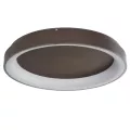 kelvo® SALEM  Φωτιστικό Οροφής LED 105W 10500lm 120° AC 220-240V IP20 Ρυθμιζόμενο Λευκό CCT με Χειριστήριο από 2700K έως 6000K Dimmable - Lumileds SMD Chip - Καφέ Ματ - Μ60 x Π60 x Υ9.5cm