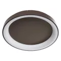 kelvo® SALEM  Φωτιστικό Οροφής LED 105W 10500lm 120° AC 220-240V IP20 Ρυθμιζόμενο Λευκό CCT με Χειριστήριο από 2700K έως 6000K Dimmable - Lumileds SMD Chip - Καφέ Ματ - Μ60 x Π60 x Υ9.5cm