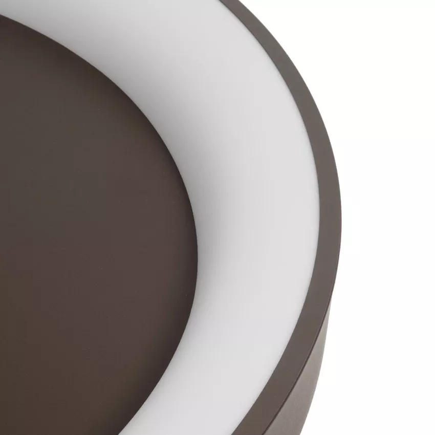 kelvo® SALEM  Φωτιστικό Οροφής LED 105W 10500lm 120° AC 220-240V IP20 Ρυθμιζόμενο Λευκό CCT με Χειριστήριο από 2700K έως 6000K Dimmable - Lumileds SMD Chip - Καφέ Ματ - Μ60 x Π60 x Υ9.5cm
