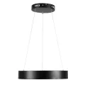 kelvo® SALEM  Κρεμαστό Φωτιστικό Οροφής LED 75W 7500lm 120° AC 220-240V IP20 Ρυθμιζόμενο Λευκό CCT με Χειριστήριο από 2700K έως 6000K Dimmable - Lumileds SMD Chip - Μαύρο Ματ - Μ45 x Π45 x Υ6cm