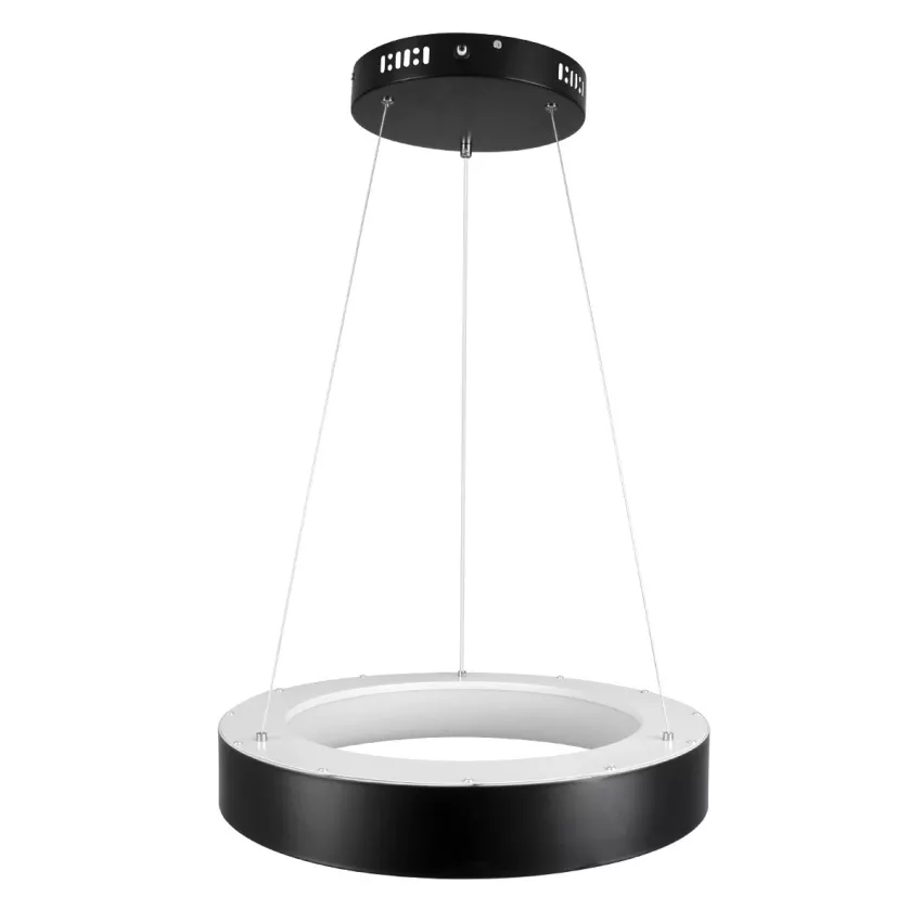 kelvo® SALEM  Κρεμαστό Φωτιστικό Οροφής LED 75W 7500lm 120° AC 220-240V IP20 Ρυθμιζόμενο Λευκό CCT με Χειριστήριο από 2700K έως 6000K Dimmable - Lumileds SMD Chip - Μαύρο Ματ - Μ45 x Π45 x Υ6cm