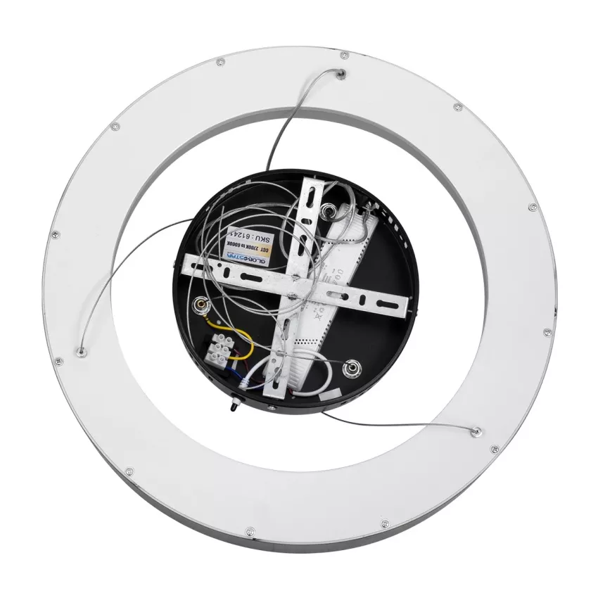 kelvo® SALEM  Κρεμαστό Φωτιστικό Οροφής LED 75W 7500lm 120° AC 220-240V IP20 Ρυθμιζόμενο Λευκό CCT με Χειριστήριο από 2700K έως 6000K Dimmable - Lumileds SMD Chip - Μαύρο Ματ - Μ45 x Π45 x Υ6cm
