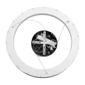 kelvo® SALEM  Κρεμαστό Φωτιστικό Οροφής LED 105W 10500lm 120° AC 220-240V IP20 Ρυθμιζόμενο Λευκό CCT με Χειριστήριο από 2700K έως 6000K Dimmable - Lumileds SMD Chip - Μαύρο Ματ - Μ60 x Π60 x Υ6cm