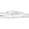 kelvo® QUADRA  Φωτιστικό Οροφής LED 100W 10000lm 120° AC 220-240V IP20 Ρυθμιζόμενο Λευκό CCT με Χειριστήριο από 2700K έως 6000K Dimmable - Lumileds SMD Chip - Λευκό Ματ - Μ85 x Π45 x Υ9cm