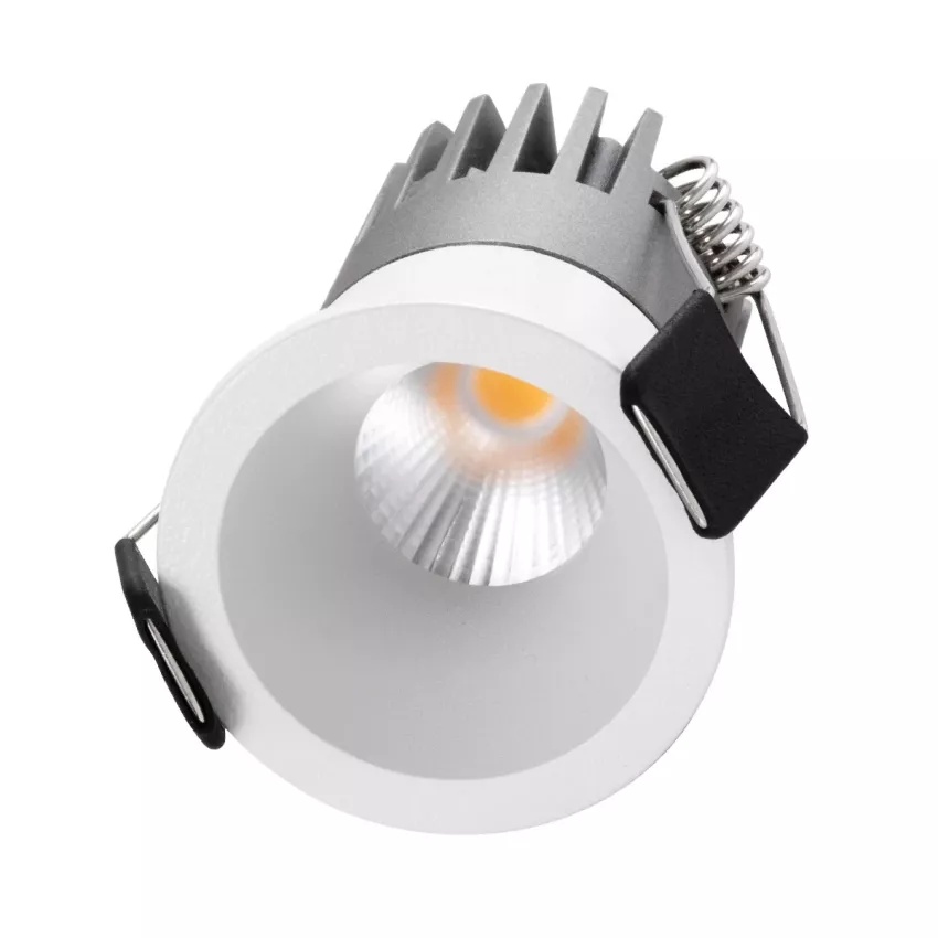 kelvo® DOT  Χωνευτό Φωτιστικό Downlight Σποτ LED 5W 625lm 38° AC 220-240V IP20 Θερμό Λευκό 2700K - Bridgelux COB Chip & TÜV SÜD Driver - Λευκό Ματ - Μ4 x Π4 x Υ5.9cm / Q3.5cm