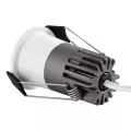 kelvo® DOT  Χωνευτό Φωτιστικό Downlight Σποτ LED 5W 625lm 38° AC 220-240V IP20 Θερμό Λευκό 2700K - Bridgelux COB Chip & TÜV SÜD Driver - Λευκό Ματ - Μ4 x Π4 x Υ5.9cm / Q3.5cm