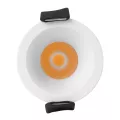 kelvo® DOT  Χωνευτό Φωτιστικό Downlight Σποτ LED 5W 625lm 38° AC 220-240V IP20 Θερμό Λευκό 2700K - Bridgelux COB Chip & TÜV SÜD Driver - Λευκό Ματ - Μ4 x Π4 x Υ5.9cm / Q3.5cm