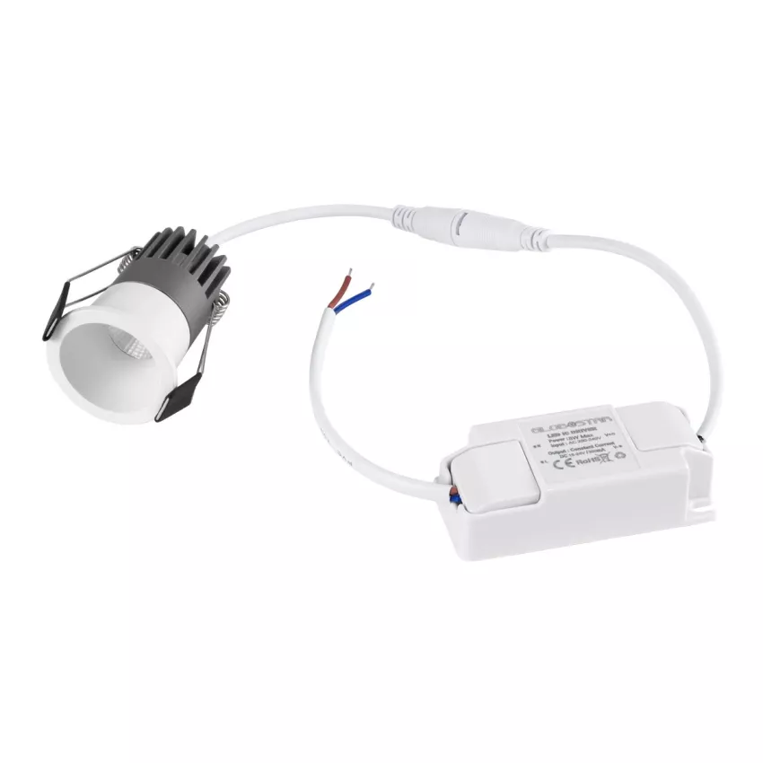 kelvo® DOT  Χωνευτό Φωτιστικό Downlight Σποτ LED 5W 625lm 38° AC 220-240V IP20 Θερμό Λευκό 2700K - Bridgelux COB Chip & TÜV SÜD Driver - Λευκό Ματ - Μ4 x Π4 x Υ5.9cm / Q3.5cm