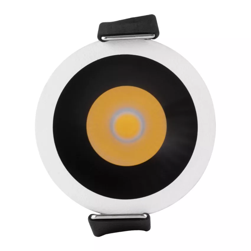 kelvo® DOT  Χωνευτό Φωτιστικό Downlight Σποτ LED 5W 650lm 38° AC 220-240V IP20 Φυσικό Λευκό 4500K - Bridgelux COB Chip & TÜV SÜD Driver - Λευκό & Μαύρο Ματ - Μ4 x Π4 x Υ5.9cm / Q3.5cm