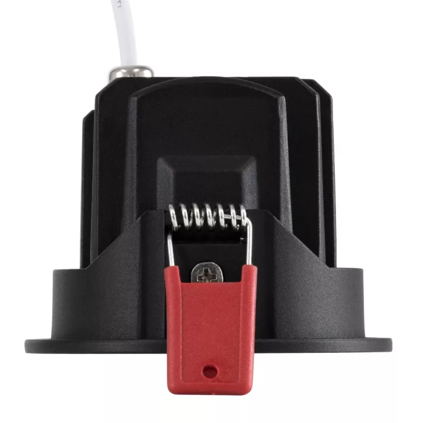 kelvo® LEO  Χωνευτό Κινούμενο Φωτιστικό Downlight Σποτ με Honeycomb Anti-Glare Reflector LED 10W 1250lm 38° AC 220-240V IP20 Θερμό Λευκό 2700K - Bridgelux COB Chip & TÜV SÜD Driver - Μαύρο Ματ - Μ8.5 x Π8.5 x Υ6.6cm / Q7.5cm