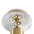 kelvo® URANUS  Επιτραπέζιο Φωτιστικό Πορτατίφ για 2 Λάμπες με Ντουί E27 AC 220-240V IP20 - Χρυσό Πλατίνα - Μ35 x Π35 x Υ54cm