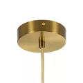 kelvo® BELLISSIMO  Κρεμαστό Φωτιστικό Οροφής για Λάμπα με Ντουί E27 AC 220-240V IP20 - Χρυσό Βούρτσας Πλατίνα & Λευκό - Μ40 x Π40 x Υ62cm