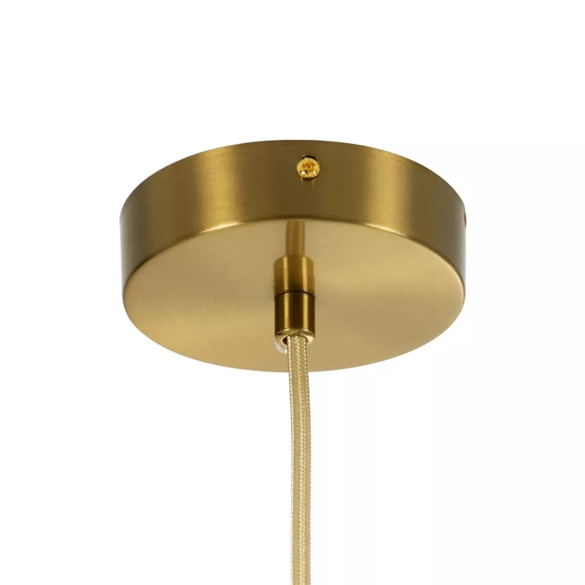 kelvo® BELLISSIMO  Κρεμαστό Φωτιστικό Οροφής για Λάμπα με Ντουί E27 AC 220-240V IP20 - Χρυσό Βούρτσας Πλατίνα & Λευκό - Μ40 x Π40 x Υ62cm