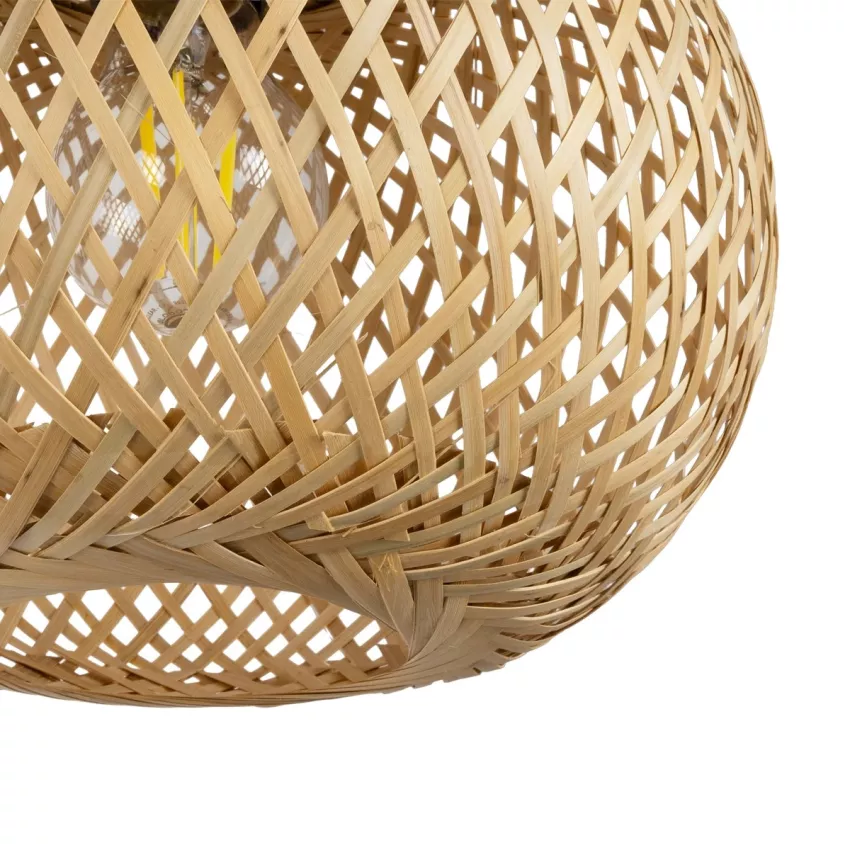 GLOBOSTAR® SELVA  Boho Φωτιστικό Τοίχου - Απλίκα με Ντουί 1 x E27 AC 220-240V IP20 - Μπεζ - Μ23 x Π23 x Υ37cm