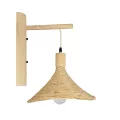 GLOBOSTAR® KALIA  Boho Φωτιστικό Τοίχου - Απλίκα με Ντουί 1 x E27 AC 220-240V IP20 - Μπεζ - Μ33 x Π36 x Υ42cm