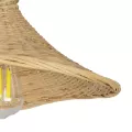 GLOBOSTAR® KALIA  Boho Φωτιστικό Τοίχου - Απλίκα με Ντουί 1 x E27 AC 220-240V IP20 - Μπεζ - Μ33 x Π36 x Υ42cm