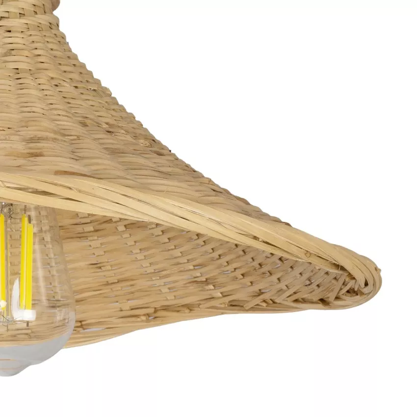 GLOBOSTAR® KALIA  Boho Φωτιστικό Τοίχου - Απλίκα με Ντουί 1 x E27 AC 220-240V IP20 - Μπεζ - Μ33 x Π36 x Υ42cm