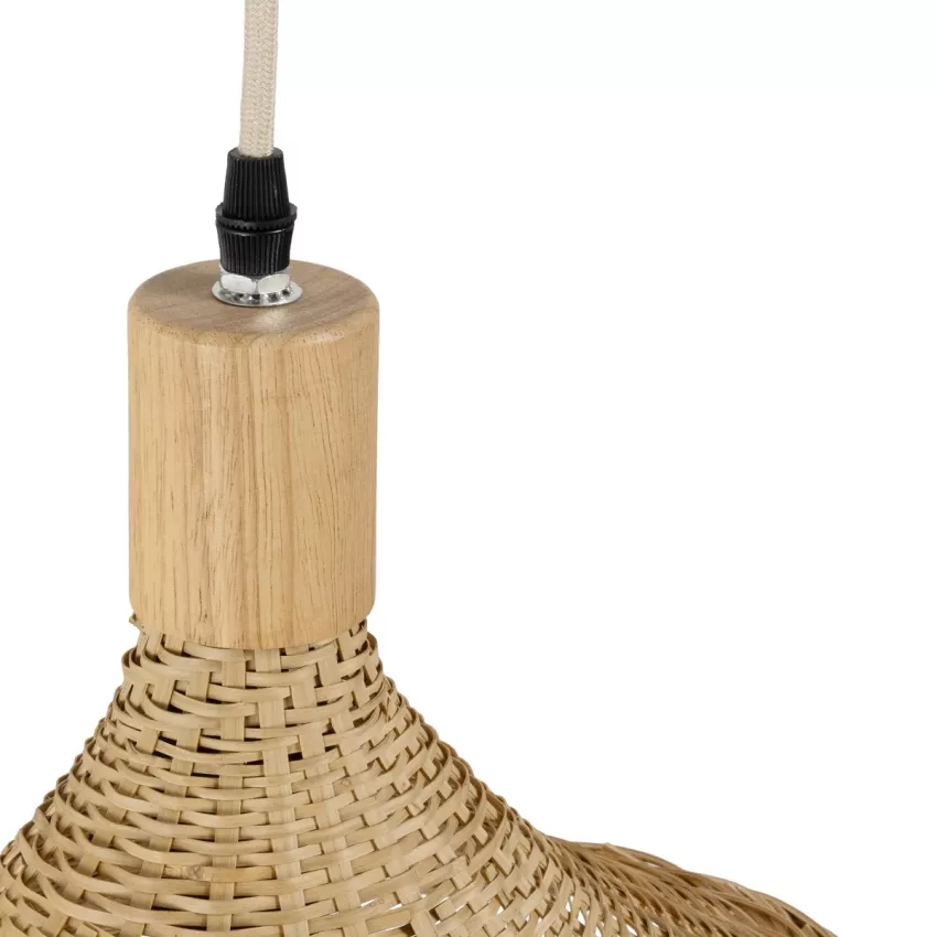 GLOBOSTAR® KALIA  Boho Φωτιστικό Τοίχου - Απλίκα με Ντουί 1 x E27 AC 220-240V IP20 - Μπεζ - Μ33 x Π36 x Υ42cm