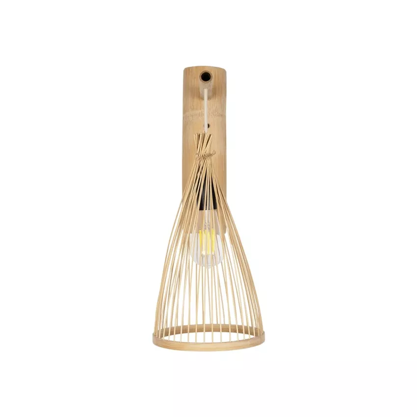 GLOBOSTAR® ARIDA  Boho Φωτιστικό Τοίχου - Απλίκα με Ντουί 1 x E27 AC 220-240V IP20 - Μπεζ - Μ21 x Π30 x Υ55cm