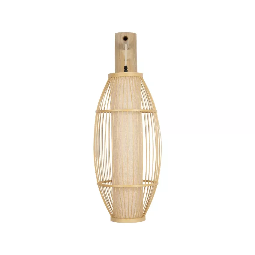 GLOBOSTAR® TULUM  Boho Φωτιστικό Τοίχου - Απλίκα με Ντουί 1 x E27 AC 220-240V IP20 - Μπεζ - Μ25 x Π33 x Υ73cm