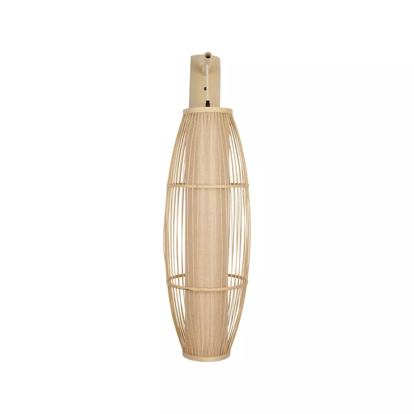 GLOBOSTAR® TULUM  Boho Φωτιστικό Τοίχου - Απλίκα με Ντουί 1 x E27 AC 220-240V IP20 - Μπεζ - Μ28 x Π34 x Υ102cm