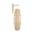 GLOBOSTAR® TULUM  Boho Φωτιστικό Τοίχου - Απλίκα με Ντουί 1 x E27 AC 220-240V IP20 - Μπεζ - Μ28 x Π34 x Υ102cm