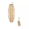 GLOBOSTAR® TULUM  Boho Φωτιστικό Τοίχου - Απλίκα με Ντουί 1 x E27 AC 220-240V IP20 - Μπεζ - Μ28 x Π34 x Υ102cm
