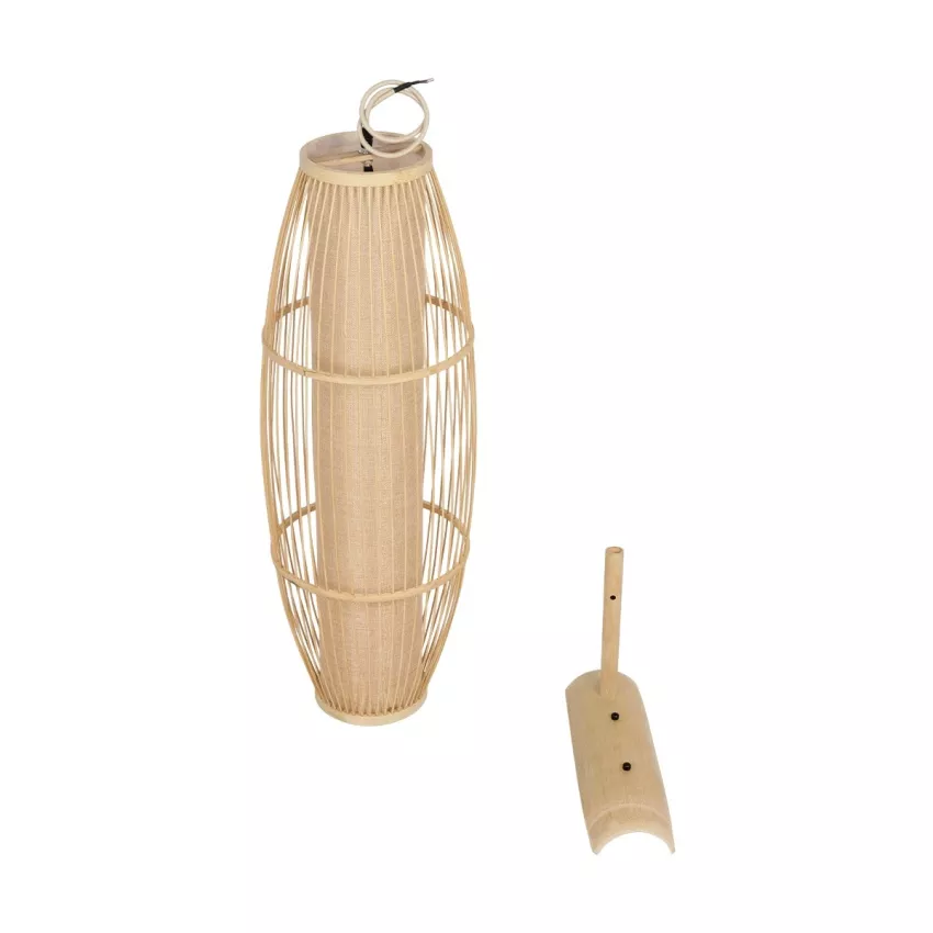GLOBOSTAR® TULUM  Boho Φωτιστικό Τοίχου - Απλίκα με Ντουί 1 x E27 AC 220-240V IP20 - Μπεζ - Μ28 x Π34 x Υ102cm